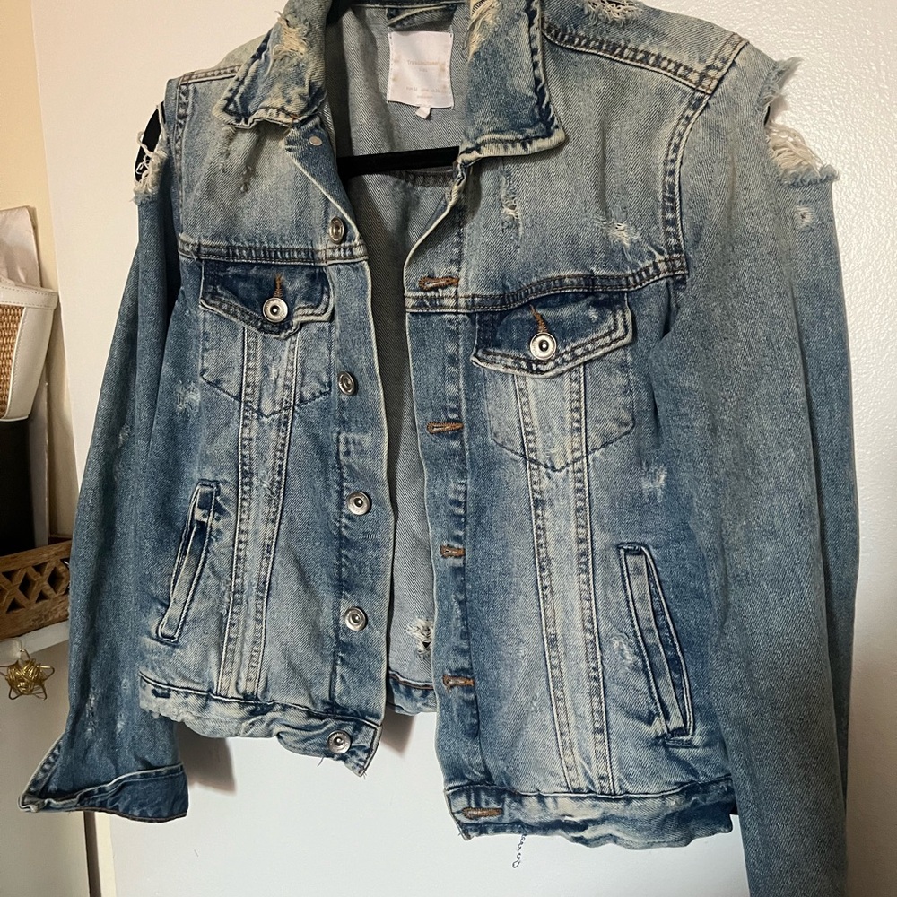 Distressed Blue Denim Zara Jacket